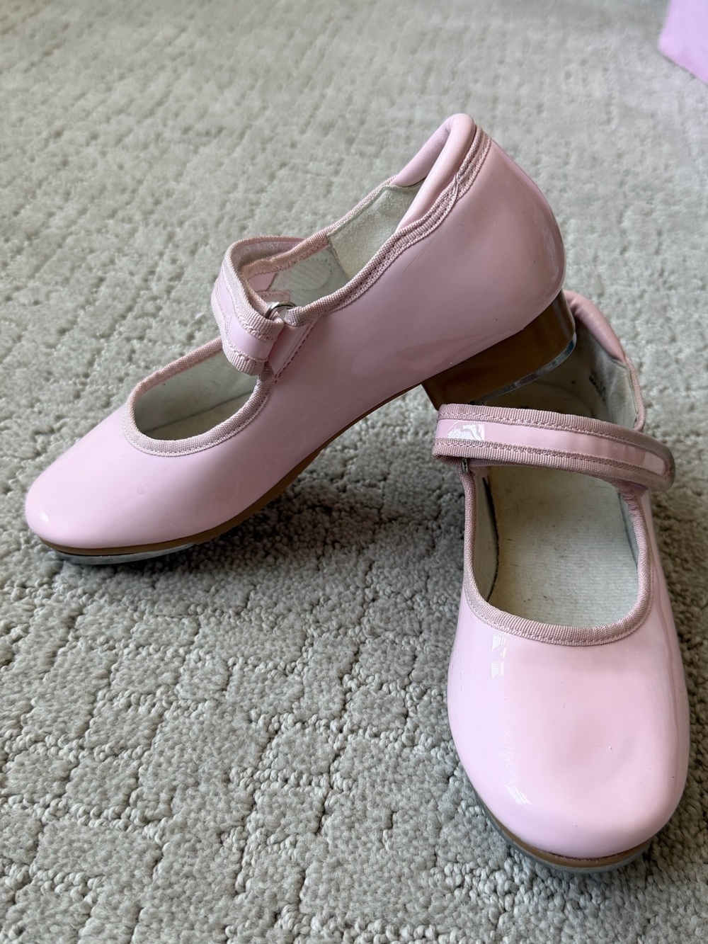 Pink Tap Shoes Size 1 Hook and Loop